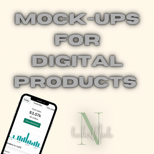 Mock ups for digital products