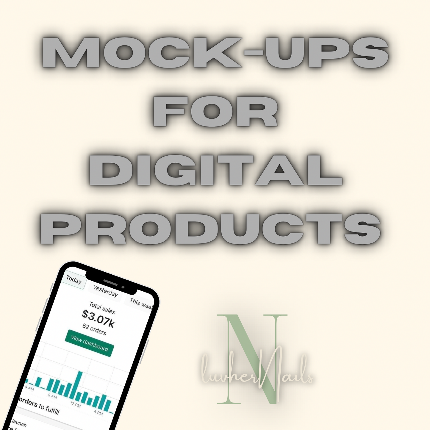 Mock ups for digital products
